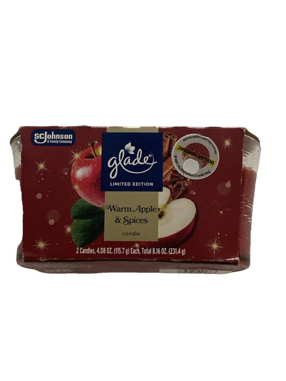 Glade Limited Edition Warm Apple & Spices Candles Set (2-pack)